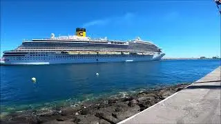 Costa Firenze saliendo del puerto de Santa Cruz de Tenerife Muelle sur al 2