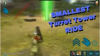 Small Turret Tower Ride tips and tricks #arksurvivalevolved #arksurvival