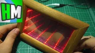 How to make the illusion of infinite mirror from the frame.