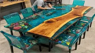 [Detailed Instructions] Turn Regular Wood Into Epoxy Ocean Masterpiece