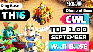 Top 100 TH16 WAR BASE with COPY LINK! New! Best TH16 CWL BASE 2024 (COC)