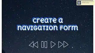 Encrypt a database by using a database password & Create a navigation form