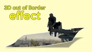 How to draw Out of Border 3D effect in CorelDraw