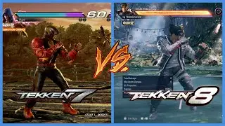 Tekken 7 vs Tekken 8 - Early Graphics & Details HD Comparison