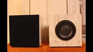 DIY Subwoofer Morel uw958 + BASH 500W Digital Plate Amplifier test frequency