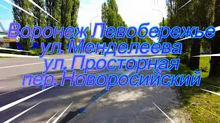 Воронеж, Левобережье, ул  Менделеева, ул  Просторная и пер  Новороссийский