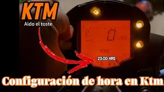 Cómo configurar la hora en la Duke 200, 250 , 390 | Aldo el toste