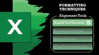 Excel Formatting Techniques 2021 | Angled/ Slanted Text Variation #1