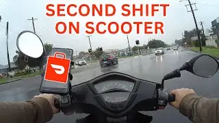Second Shift On A Scooter! DoorDash Ride Along