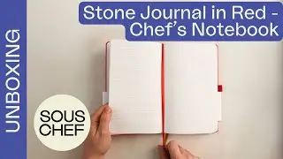 Unboxing Stone Journal The Classic Red Chef's Notebook | Sous Chef UK SKU: SX0003