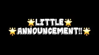 Little announcement and some wips :D