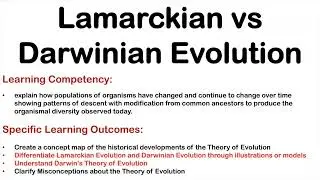 Evolution Part 2: Lamarckian Evolution vs Darwinian Evolution