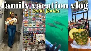 Vlog: Destin Family Vacation, Harborwalk, Dolphin Cruise, Good Food, 3rd Birthday Party, Beach Days