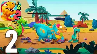 Dino Bash: Travel Through Time - Gameplay Walkthrough Part 2 - Island 3 (ios,Android)