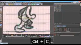 Анимация цикла походки на месте в Cinema 4D