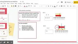 Subtraction to Addition