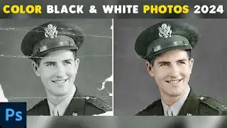 How To Colorize a Black & White Photo in Photoshop | Photo Restoration