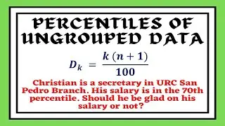 Percentiles of Ungrouped Data (Measures of Position)