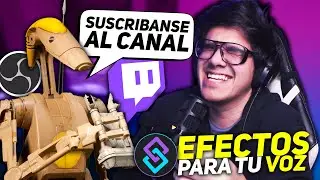 🤖 EFECTOS DIVERTIDOS PARA TU MICROFONO EN OBS | Tutorial Obs/Twitch puntos del canal/Streamerbot