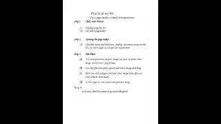 B.COM FIRST DTP PRACTICAL EXAM