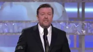 Ricky Gervais at the Golden Globes