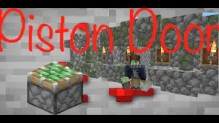 How To Make A Piston Door In Minecraft
