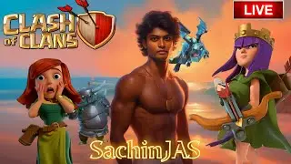 🔴CLASH OF CLANS LIVE | WALKING THROUGH MY CLAN WAR | SACHINJAS TALKS