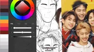 [GOT7 Fanart]Timelapse drawing-Eyes On You