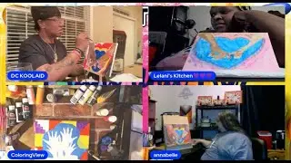 paint and sip with friends