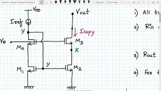 Analog VLSI Design Lecture 24 Part 2: Low voltage and High swing Cascode Current Mirror circuit