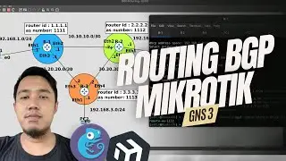 Konfigurasi Routing BGP di Router Mikrotik - Simulasi Dengan GNS3!