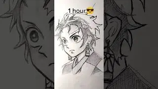 how to draw demon slayer TANJIRO || DEMON SLAYER DRAWING