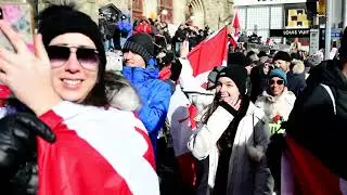 Queen's Park Toronto Freedom Convoy Rally 02-05-22 Mandate Freedom & Love