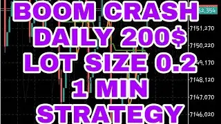 Boom Crash Powerfull strategy | daily 200$ with small lots 0.2 | boom and crash latest strategy