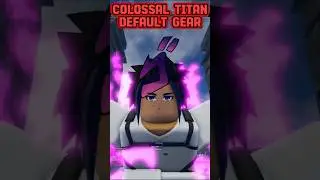 COLOSSAL BOSS WITH DEFAULT GEAR #uaot #uaotspringevent #roblox #anime #fyp