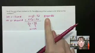 90 Saxon Algebra 1, Lesson 090 Word Problems with Two Statements of Equality