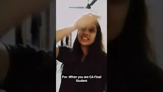 When you are CA Final student #castudents #icaica