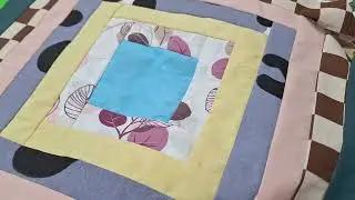 Новое покрывало пэчворк из лоскутов Магнатекс. Начало.