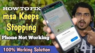 How To Fix msa Keeps Stopping Error Mi Xiaomi Redmi & Poco phones | solve msa has stopped problem