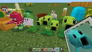 NEW Plants vs Zombies MOD in Minecraft  PE