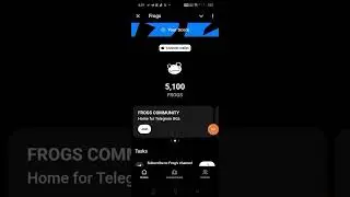 Frogs Telegram Bot Complete All Tasks // telegram frogs airdrop task frogs bot