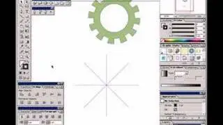 Create Gear In Adobe Illustrator (PathFinder too Tutoriall)