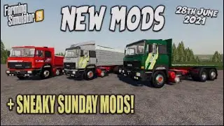 FS19 | NEW MODS + SNEAKY SUNDAY MODS! | (Review) Farming Simulator 19 | 28th June 2021.