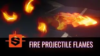 VFX Fire Projectile Flame Textures  Substance Designer