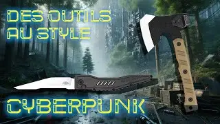 Une hachette et un Couteau Style CYBERPUNK (de haute qualité)