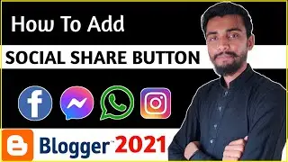 How to add social media icons to blogger | Blog me social follow button Kaise add kare [Hindi/Urdu]