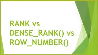 📊 RANK(), DENSE_RANK(), and ROW_NUMBER() in SQL Explained