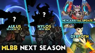 AULUS SEASON 34 SKIN? | HYLOS NEW SKIN | NEW ARRIVAL UPDATE - Mobile Legends #whatsnext
