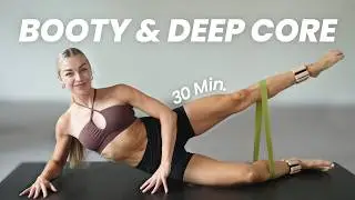 30 Minutes Pilates Sculpt Glutes & Deep Core | At Home Workout | Follow Along