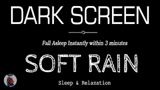 Rain Sounds for Sleeping Black Screen | Sleep Instantly Within 3 Minutes | ASMR
